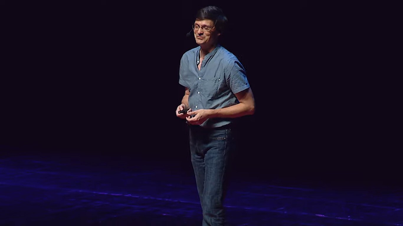 Mark Henderson speaking at TEDx Vicenza, June 2019