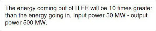 False and misleading 2008 statement by Neil Calder, former ITER public communications manager (Source)