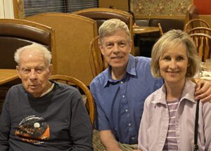 Melvin H. Miles with Jeff and Kendra Lindsay, March 2025, St. George, Utah